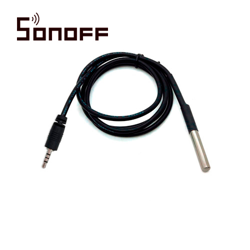 Sensor de temperatura sonoff ds18b20 a prueba de agua inalambrico compatible con sonoff th10/th16 para ios y android compatible con alexa/google home/nest/ifttt
