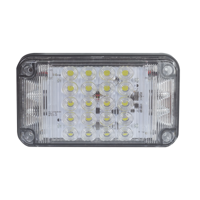 [XLTE2345W]  Luz de Advertencia de 7X4", Color Claro, Con Luces de Trabajo, Ideal para Ambulancias