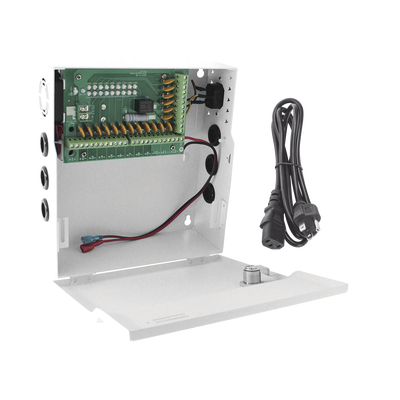 [PLK12DC20ABK] Fuente de Poder Profesional de 12 Vcc @ 20 A / Soporta 18 Cámaras / Capacidad de Batería de Respaldo (No Incluida) / Voltaje de Entrada de 96-264 Vca 