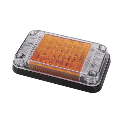  Luz de Advertencia de 7X4", Color Ámbar, Con Luces de Trabajo, Ideal para Ambulancias