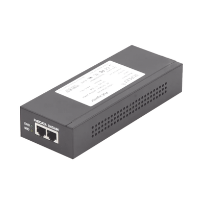 [LAS60-57CN-RJ45] Inyector Super Hi-PoE / 56 Vcc / 60 Watts / Para Domos HIKVISION PTZ / IP (-AE / DE) / Soporta 802.3 af / at / Para Aplicaciones de CCTV