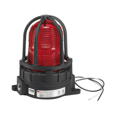 Luz de advertencia LED para ubicaciónes peligrosas, montaje para superficies, 24Vcc, rojo
