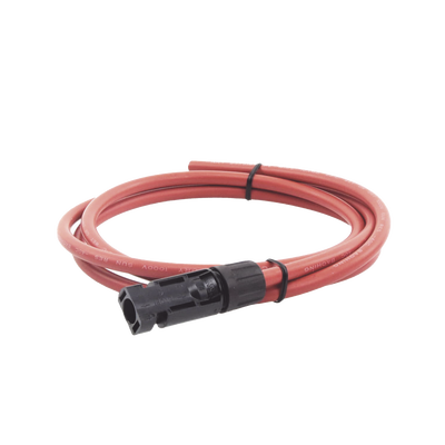 [CBL-MC4-1.5R] Cable Fotovoltaico, 1.5 m, Rojo, Calibre 10 AWG con Terminal MC4-M en un Extremo
