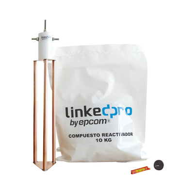 [LP-GROUND-30A] Electrodo para Corriente Máxima de 30 Amp. con Compuesto Mejorador de Terreno