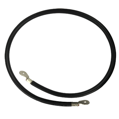 [CBL-AWG2-1B] Cable para Baterías, 1 m, Negro, Calibre 2 AWG con Terminales de Ojo en Ambos Extremos