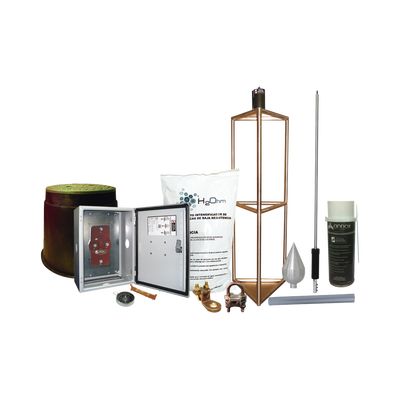[KITMASTER05T]  Kit Pararrayo con Accesorios de Instalación en Torre para Protección de 300 m de Diámetro.e