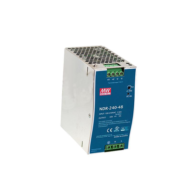 [NDR24048] Fuente de Poder Industrial de 240W, salida 48Vcc, 5A, para montaje Riel Din