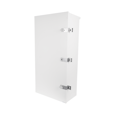 [EI-PCB-04-11-03-W3S] Gabinete para instalación de 3 Baterías PL110D12, Fabricado en Lámina Galvanizada, Accesorios para piso o poste (No incluidos)
