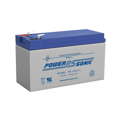 Batería 12V, 7AH, Para Respaldo, Tecnologías AGM/VRLA, 5 Años Vida Útil, Terminales F1, Reconocida UL