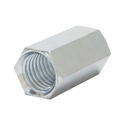 [ANC-CH1478] Cople hexagonal roscado cuerda maquina galvanizado de 6.5 mm (1/4")