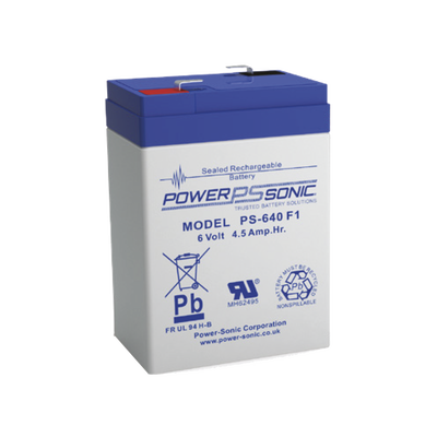 Batería 6V, 4.50AH, Para Respaldo, Tecnologías AGM/VRLA, 5 Años Vida Útil, Terminales F1, Reconocida UL 