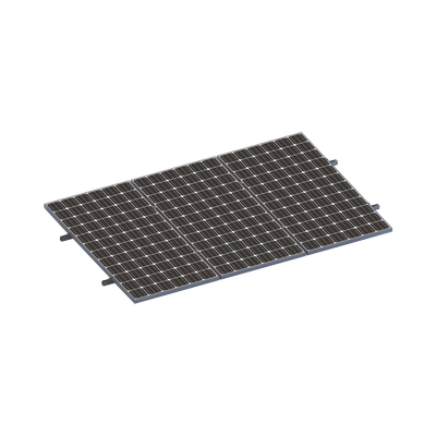 [VEKTORMINIKIT1X3] Kit De Minirieles Para Panel Solar Arreglo 1X3  Para Instalación Plano En Lámina