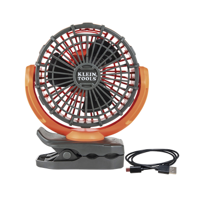[PJSFM1] Ventilador Inalámbrico-Portátil Recargable Ideal para el Trabajo. Montable por Pinza o por Potentes Imanes. Incluye cable USB-C