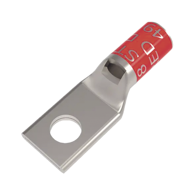 [HUB-YA8CL2BOX] Zapata Terminal de Compresión BURNDY Cañón Corto para Tornillo de 5/16" y Calibre 8 AWG.