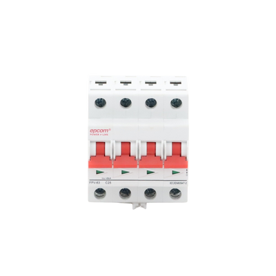 [FPV634PC25] Protección Térmica 4P, 25A,  Corriente Directa  1000 Vcc para Aplicación Fotovoltaica Montaje Riel DIN