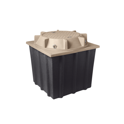 Registro Manhole con tapa de concreto polimérico 4 ft x 4 ft x 4 ft, Resistencia 20 Toneladas, Uso Vehicular Pesado