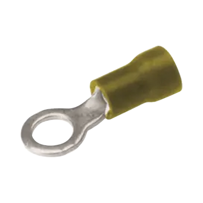 [HUB-TP10-10] Zapata Terminal de Ojillo  para Tornillo 3/16 in (5 mm) calibre 12-10 AWG con aislamiento de vinilo.