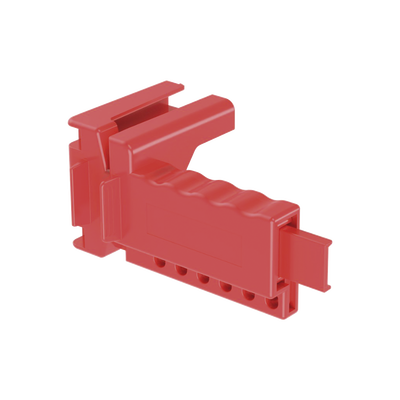 [PSL-BV1] Dispositivo de Bloqueo LOTO para Válvulas de Bola, para Diámetros de Tubería de 1/4" a 1" y Longitud de Mango Hasta 7.5", Color Rojo