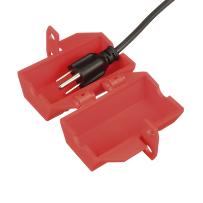 [PSL-CL110] Dispositivo de Bloqueo LOTO para Enchufes de 120 Vca, Fabricado con Polipropileno, Color Rojo