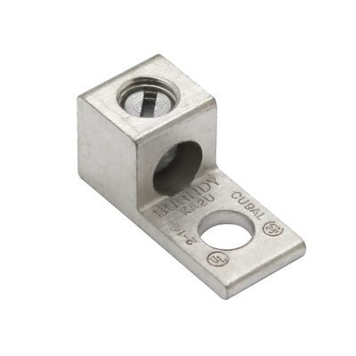 Terminal Universal de Aluminio/ 1 Orificio para Calibre  14- 6 AWG / Perno de 1/4" / AL-CU Estañado.