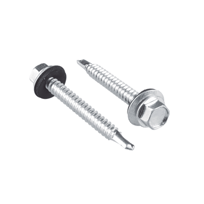 Pija cabeza hexagonal con rondana y punta de broca #14 x 3/4", 100 piezas.