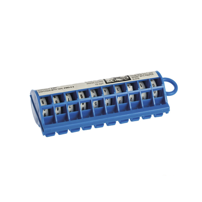[PMD-0-9] Dispensador de Etiquetas Marcadoras, Con rollos Pre-Impresos con Números 0-9, de 2.4 metros, Color Blanco