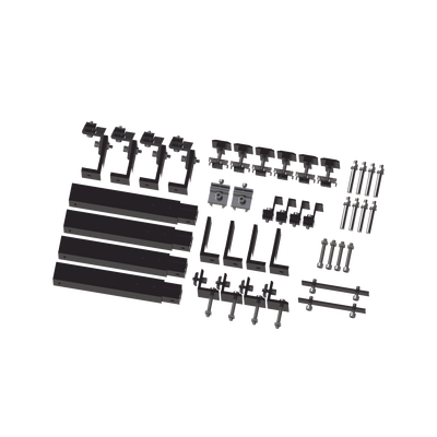 Caja de accesorios de aluminio  negro anodizado para montaje VEKTOR8BLK , arreglo 1X4 para techo