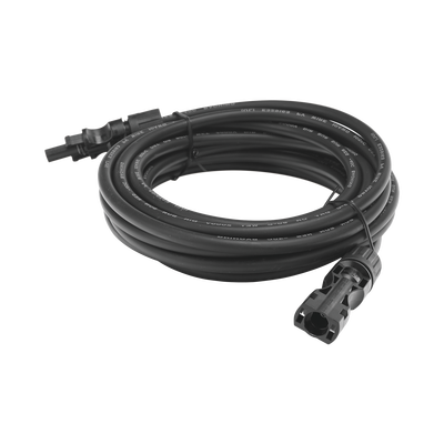 [CBLMC42P5MBLKV2] Cable Fotovoltaico 2.5 m, Negro, Calibre 10 AWG con Terminales MC4 en Ambos Extremos