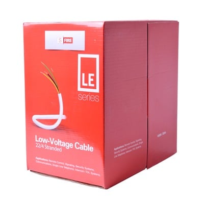 [SF-22-04-LE] Bobina de 305 Metros / Cable de CCA / 4 x 22 AWG / Tipo Aluminio Revestido de Cobre / Aplicaciones en Alarmas de Intrusión /Automatización