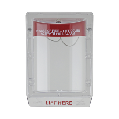 Cubierta Protectora de Policarbonato Serie Stopper II® , Con Bocina, Sin Espaciador, Montaje Empotrado, Etiqueta en Inglés 