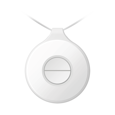 [DS-PDEBP2-EG2-WB] (AX PRO) Botón de Pánico Doble Inalámbrico Portátil HIKVISION / IP54 / Indicador LED