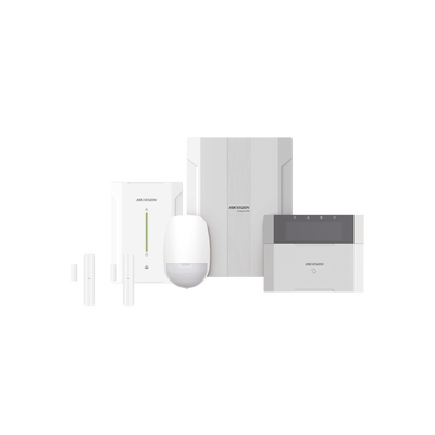 KIT Panel de Alarma HYBRID PRO / 1 Panel Híbrido / 1 Teclado LCD / 2 Contactos Magnéticos Inalámbricos / 1 PIR Inalámbrico 