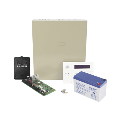 [VISTA48LANTB8AH/6160RF] Kit de Panel de Alarma VISTA48LA con  Batería de 9Ah, Transformador y Gabinete