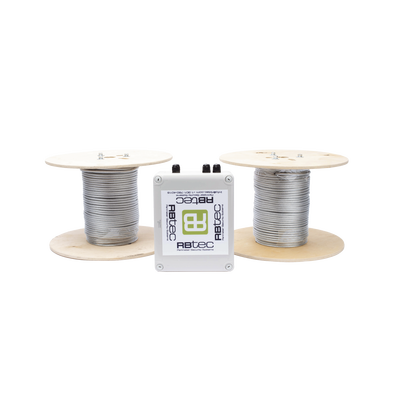 [IROC-2Z-500-V2] Kit de Cable Sensor Perimetral Para Cercas Ciclonicas IRONCLAD/ 305 METROS / 2 ZONAS; 152 METROS POR ZONA / Sin Falsas Alarmas por Viento / TODO Incluido TARJETA LPU400/ Calibración por Software