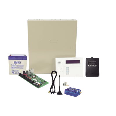 [VISTA48MINI2/6160RF] (1 Año datos ILIMITADO INCLUIDO)  Kit Vista48LA con comunicador MINI012G, Teclado, Gabinete, Bateria y Transformador