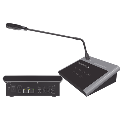 [SF-214B] Microfono Remoto de 4 Zonas Para Sistema de Voceo Para Amplificadores SF4240UC y SF2240UC