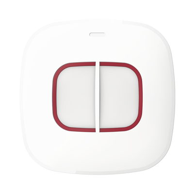 [DS-PDEB2-EG2-WB(B)] (AX PRO) Botón de Pánico Inalámbrico Doble / Exterior IP66 / Indicador LED