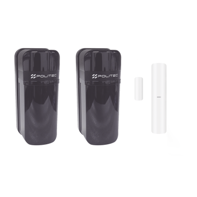 [ALESWS-HK] Detector Fotoeléctrico (A baterías) / 0 Falsas Alarmas / Alcance de 60m de Exterior y  350m en interior / Fácil Alineación / Compatible con panel AXPRO/ Incluye DS-PDMC-EG2-WB(B)