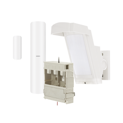 [HX40-RAM-W-HKV] Detector de Movimiento PIR Antimascara / 100% Exterior /  Inalámbrico / Hasta 12 metros a 85°; de cobertura/ Instalación a 3 metros / Incluye transmisor DS-PDMC-EG2-WB(B) para paneles AXPRO