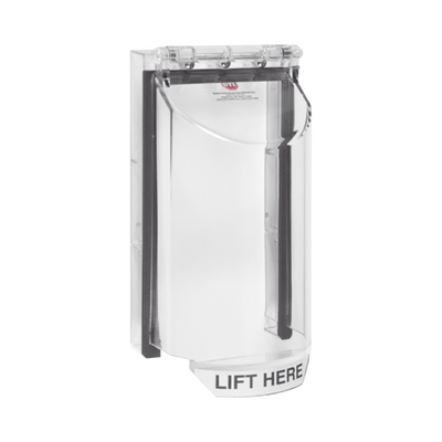 Cubierta De Policarbonato Serie Bopper Stopper®, Para Lectora, Sin Llave, Transparente, Texto En Inglés  