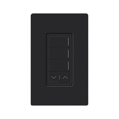 [RRSTW3RLMN] (RadioRa3) Botonera Sunnata Negro 3 escenas y 2 botones subir/bajar para Radio RA3, programe escenas diferentes en cada botón.