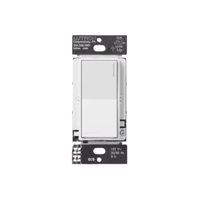 [RRSTRSWH] (RadioRA3) Apagador Auxiliar de pared, compañero de apagadores multilocación. Usar en 3 vías o escalera. Color blanco.