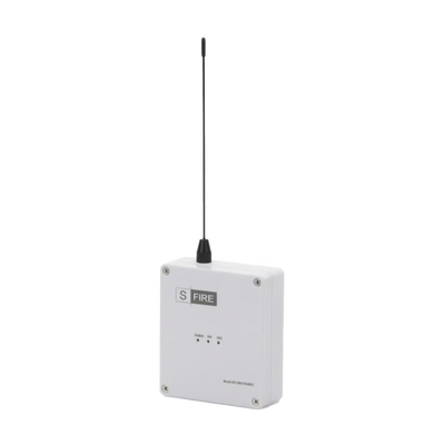 [SF-LORA-TRANS-DC] Transmisor inalámbrico / Alimentado a 12Vcc / Entrada de 2 contactos secos NA / Distancia máxima de transmisión 2500 metros (Linea de vista) 