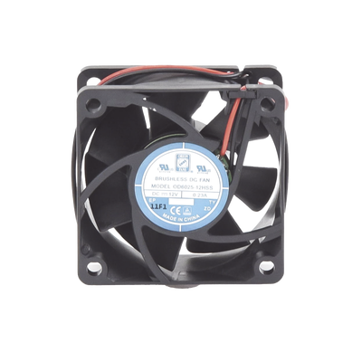 [FAN-602512] Ventilador Anticondensante Axial Cuadrado, 60x60x25 mm, 12 Vcc, 4390 RPM, 1.8 W, 0.15 A, Flujo de Aire de 25.0 CFM, Unión Sellada.
