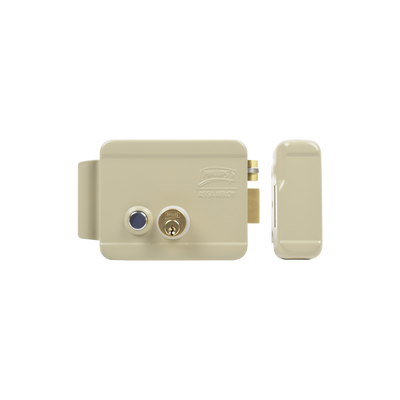 Cerradura Eléctrica / Incluye Llave / Derecha/ Con Botón integrado /Exterior