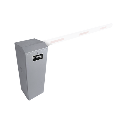 Barrera vehicular derecha / Soporta Brazo de hasta 3 m / Apertura en 1.5 s / Final de Carrera Ajustable por Programación / 