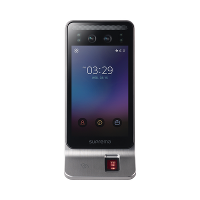 [FSF2ODB] Lector Multi-tecnologia con detector de cubrebocas- Reconocimiento Facial, Huella, Tarjeta Móvil y lector de RFID(125kHz EM & 13.56 Mhz MIFARE)  Compatible con BioStar2,  Uso para Control de Acceso y Asistencia