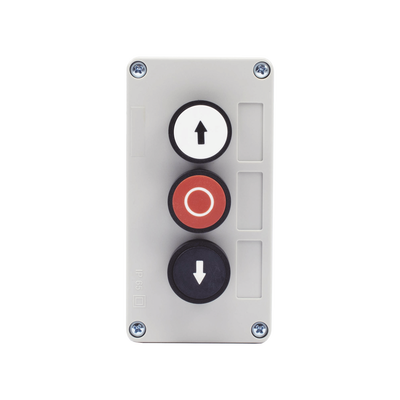 Botonera Triple Para Barreras Vehiculares, Operadores Corredizos y Abatibles. 