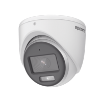 [E3K-TURBO-C] [ColorVu] Turret TURBOHD 3K (5 Megapixel) / Lente 2.8 mm / Micrófono Integrado / Imagen a Color 24/7 / 20 mts Luz Blanca / Exterior IP67 / dWDR / 4 Tecnologías