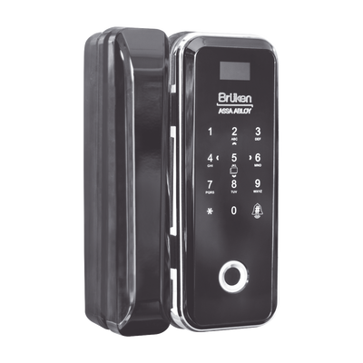 Cerrojo Electrónico con Lector de Huella/ Contraseña/ Tarjeta para Puerta de Vidrio 